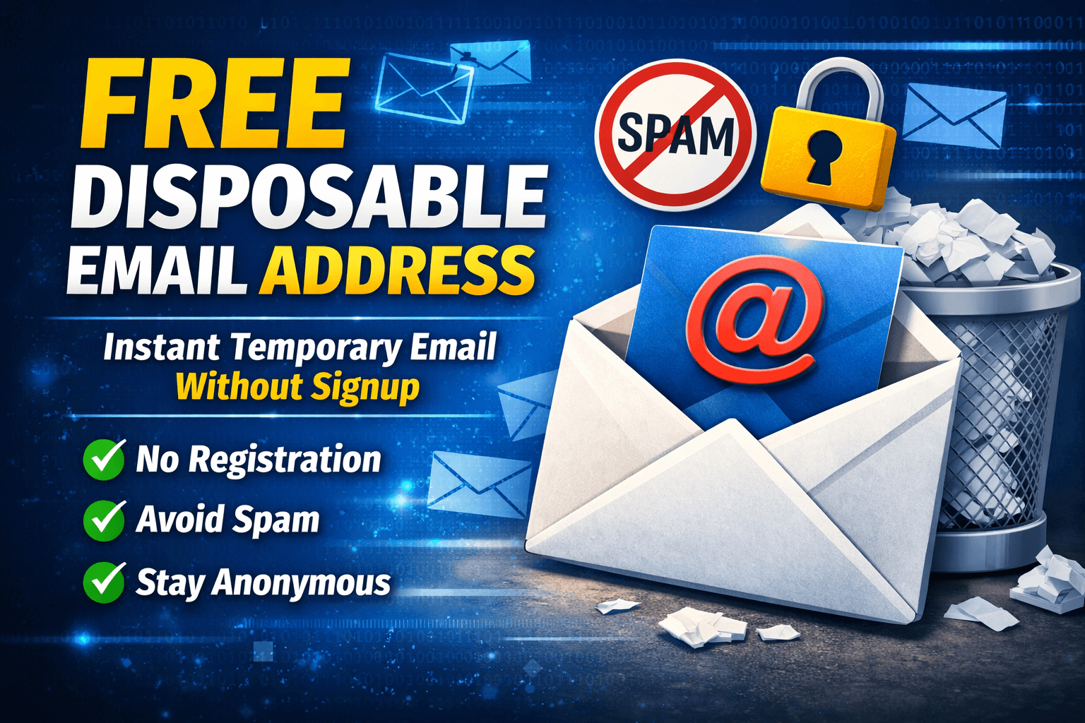 Free Disposable Email Address – Get Instant Temporary Email Without Signup